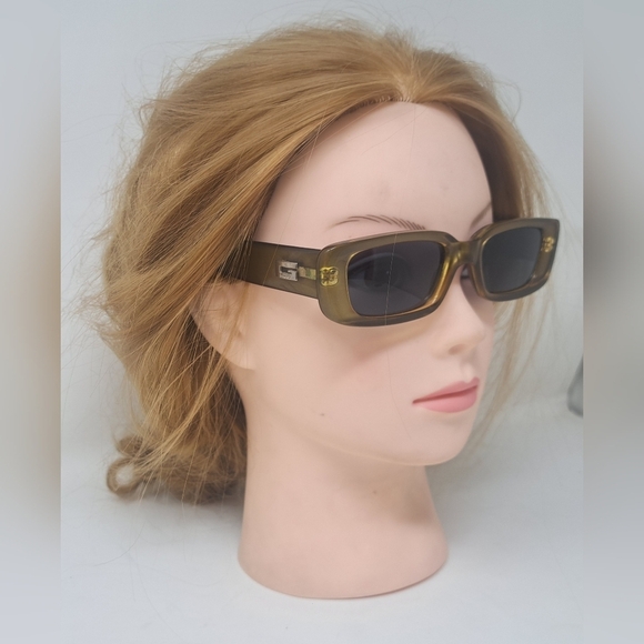 Gucci Womens Sunglasses Tom Ford Y2K Green Black Rectangle GG 2409/N/S 49-19-135 - Picture 8 of 16